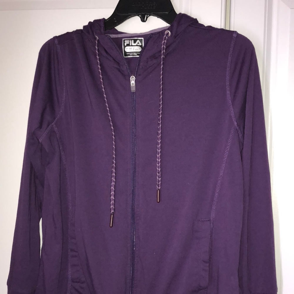 Purple fila sweater